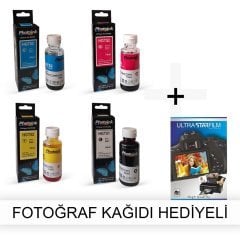 HP Officejet 7130 1 Takım Photoink Mürekkep- Fotoğraf Kağıdı Hediyeli
