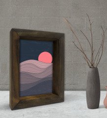 BK Gift Dekoratif Doğal Masif Ahşap Çerçeve 15x20cm-73