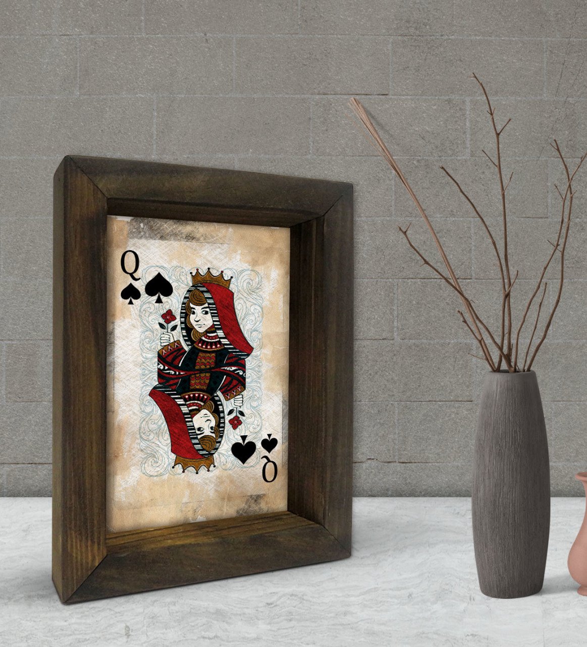 BK Gift Dekoratif Doğal Masif Ahşap Çerçeve 15x20cm-76