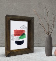 BK Gift Dekoratif Doğal Masif Ahşap Çerçeve 15x20cm-78