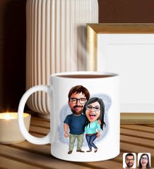 BK Gift Sevgiliye Özel Karikatürlü Kupa ve Nutella 400gr. Hediye Seti, Sevgiliye Hediye, Sevgililer Günü Hediye, Doğum Günü Hediyesi-4