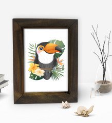 BK Gift Dekoratif Doğal Masif Ahşap Çerçeve 15x20cm-80