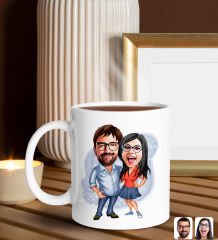 BK Gift Sevgiliye Özel Karikatürlü Kupa ve Nutella 400gr. Hediye Seti, Sevgiliye Hediye, Sevgililer Günü Hediye, Doğum Günü Hediyesi-5