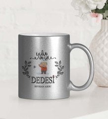 Kişiye Özel Yılın En İyi Dedesi Gümüş Yaldızlı Kupa Bardak