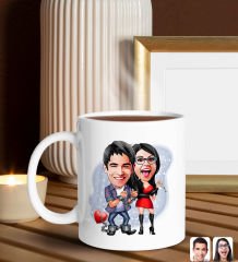 BK Gift Sevgiliye Özel Karikatürlü Kupa ve Nutella 400gr. Hediye Seti, Sevgiliye Hediye, Sevgililer Günü Hediye, Doğum Günü Hediyesi-7