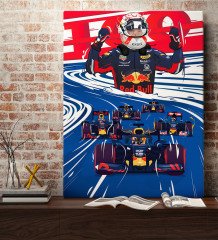 BK Gift Formula 1 Tasarımlı Kanvas Tablo 70x100cm-1