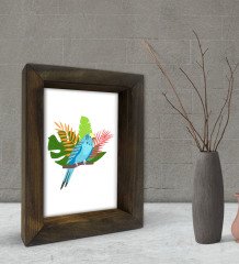 BK Gift Dekoratif Doğal Masif Ahşap Çerçeve 15x20cm-83