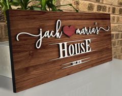 BK Gift Kişiye Özel İsimli Tarihli Kabartma Tasarım Ahşap Bar Tabelası, Home Bar Tabela, Rustik Ev Dekorasyonu, Duvar Dekoru-10