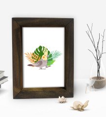 BK Gift Dekoratif Doğal Masif Ahşap Çerçeve 15x20cm-84