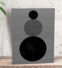 BK Gift Modern Art Tasarımlı Dekoratif Mini Kanvas Tablo 15x20cm-7