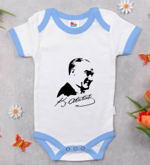 BK Kids Atatürk Temalı Mavi Bebek Body Zıbın-26
