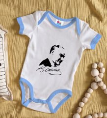 BK Kids Atatürk Temalı Mavi Bebek Body Zıbın-26
