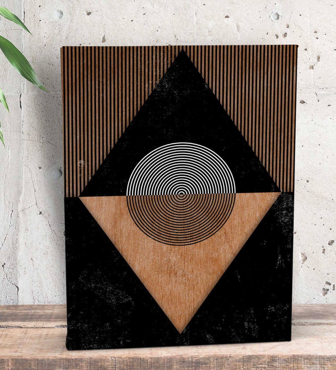 BK Gift Modern Art Tasarımlı Dekoratif Mini Kanvas Tablo 15x20cm-9