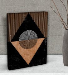 BK Gift Modern Art Tasarımlı Dekoratif Mini Kanvas Tablo 15x20cm-9