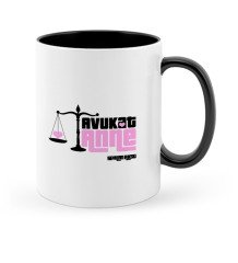 Kişiye Özel Avukat Anne Siyah Kupa Bardak - 1