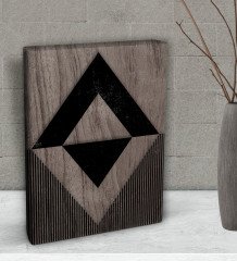 BK Gift Modern Art Tasarımlı Dekoratif Mini Kanvas Tablo 15x20cm-10