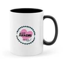 Kişiye Özel Canım Annem Siyah Kupa Bardak - 10