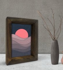 BK Gift Dekoratif Doğal Masif Ahşap Çerçeve 15x20cm-93