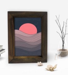 BK Gift Dekoratif Doğal Masif Ahşap Çerçeve 15x20cm-93