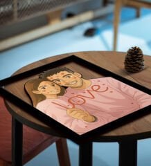 BK Gift Kişiye Özel Ghibli Tarzı Çizim 3D Ahşap Tablo-1, Arkadaşa Hediye, Sevgiliye Hediye