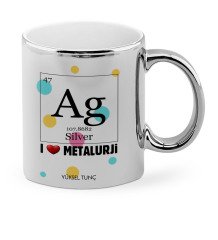 Kişiye Özel Mesleki Metalurji Mühendisi Krom Kupa Bardak - 1