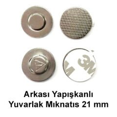 Arkası Yapışkanlı Yuvarlak Mıknatıs 21 mm