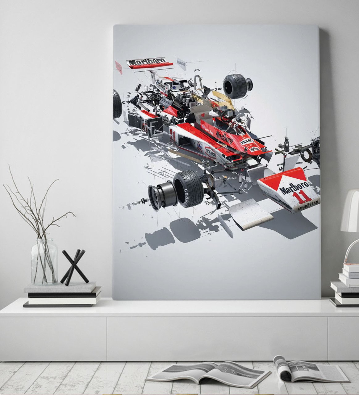 BK Gift Formula 1 Tasarımlı Kanvas Tablo 50x70cm-8