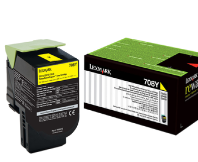 Lexmark 70C80Y0 708Y Sarı Orjinal Toner - CS310 / CS410 (T6430)