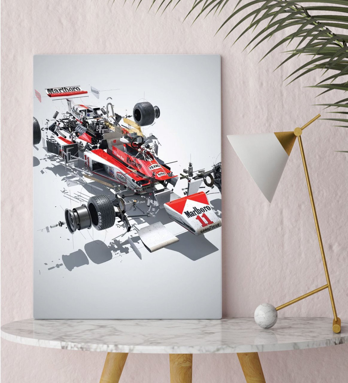 BK Gift Formula 1 Tasarımlı Kanvas Tablo 30x50cm-8