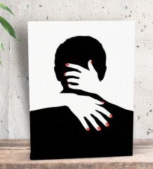 BK Gift Yatak Odası Konseptli  Dekoratif Mini Kanvas Tablo 15x20cm-4