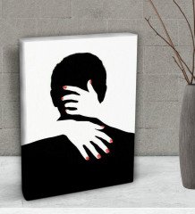 BK Gift Yatak Odası Konseptli  Dekoratif Mini Kanvas Tablo 15x20cm-4