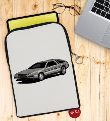 BK Gift Klasik Araç Tasarımlı Taşınabilir Koruyucu Tablet Kılıfı & Organizer Çanta - Siyah-6