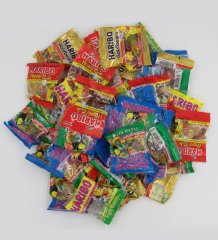 Kişiye Özel Sevgililer Karikatürlü Dev Boy Haribo Minis Kovası (10gx100adet) Model 85
