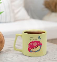 BK Gift Kişiye Özel İsimli Pastel Sarı Middle Kupa Bardak, Arkadaşa Hediye, Ev Hediyesi, Doğum Günü Hediyesi, Ofis Hediyesi-17