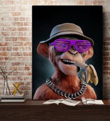 Bk Gift Fantastic Tasarımlı Kanvas Tablo-4 70X100CM Ev Dekorasyonu, Ev Hediyesi