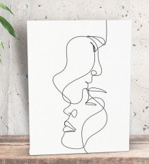 BK Gift Yatak Odası Konseptli  Dekoratif Mini Kanvas Tablo 15x20cm-15