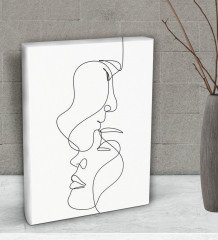 BK Gift Yatak Odası Konseptli  Dekoratif Mini Kanvas Tablo 15x20cm-15
