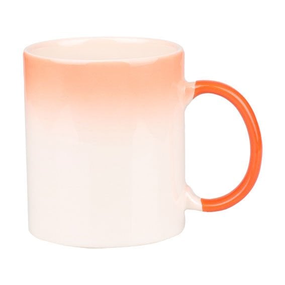 Sublimasyon Seramik Degrade Turuncu Kupa - Kutulu