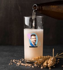 Kişiye Özel İsimli Fotoğraflı Renkli Baskılı Hiball Bira Bardağı-2