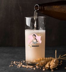 Kişiye Özel İsimli Fotoğraflı Renkli Baskılı Hiball Bira Bardağı-3
