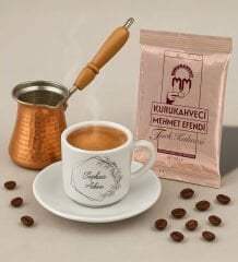 BK Gift Kişiye Özel İsimli Türk Kahvesi Fincanı & Bakır Cezve & Türk Kahvesi Seti-1, Arkadaş Hediye, Sevgiliye Hediye