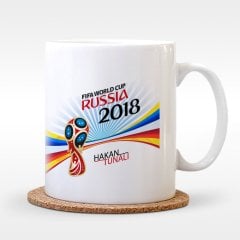 Kişiye Özel Dünya Kupası 2018 Tasarımlı Beyaz Kupa Bardak - 2