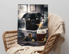BK Gift  Beer Tasarımlı Kanvas Tablo-3 30x50cm Ev Dekorasyonu, Ev Hediyesi