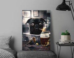 BK Gift  Beer Tasarımlı Kanvas Tablo-3 30x50cm Ev Dekorasyonu, Ev Hediyesi