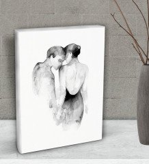 BK Gift Yatak Odası Konseptli  Dekoratif Mini Kanvas Tablo 15x20cm-24