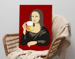 BK Gift  Beer Tasarımlı Kanvas Tablo-4 70x100cm Ev Dekorasyonu, Ev Hediyesi