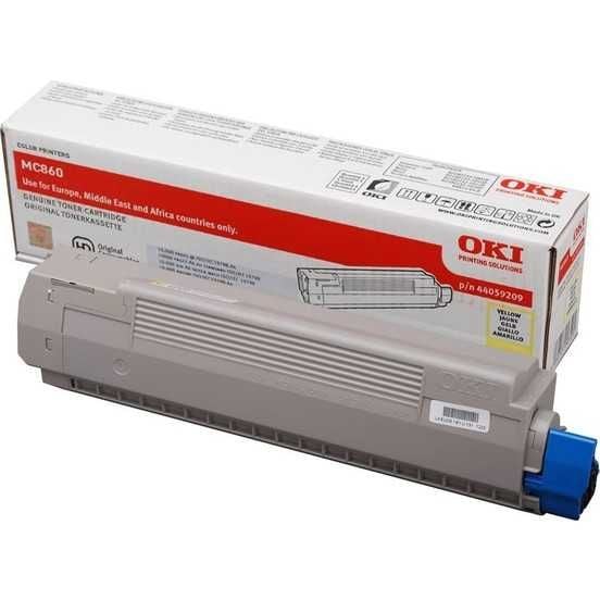 OKI 44059225 Sarı Orjinal Toner - MC860 (T8773)