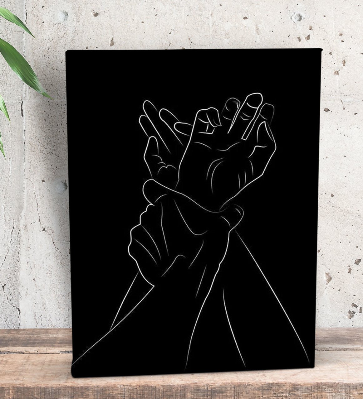 BK Gift Yatak Odası Konseptli  Dekoratif Mini Kanvas Tablo 15x20cm-25
