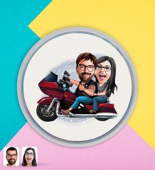 Kişiye Özel Sevgililer Karikatürlü Dev Boy Haribo Minis Kovası (10gx100adet) Model 103