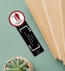 BK Gift Kişiye Özel İsimli Öğretmenler Günü Tasarımlı Ahşap Kitap Ayracı - 7, Öğretmene Hediye, Öğretmenler Günü